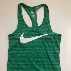 Green Nike tank size small